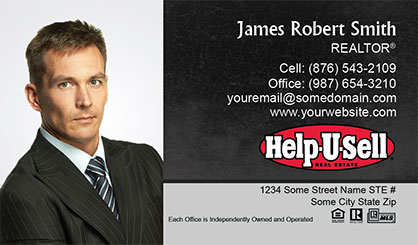 Help-U-Sell-Business-Card-Core-With-Full-Photo-TH75-P1-L1-D1-Black-Others