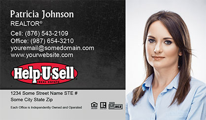 Help-U-Sell-Business-Card-Core-With-Full-Photo-TH75-P2-L1-D1-Black-Others