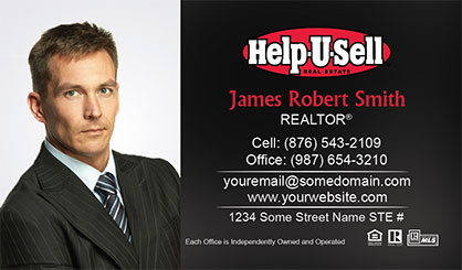 Help-U-Sell-Business-Card-Core-With-Full-Photo-TH77-P1-L1-D3-Black-Others
