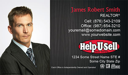 Help-U-Sell-Business-Card-Core-With-Full-Photo-TH83-P1-L1-D3-Black-Others
