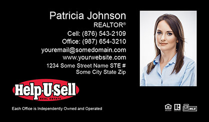 Help-U-Sell-Business-Card-Core-With-Medium-Photo-TH55-P2-L1-D3-Black