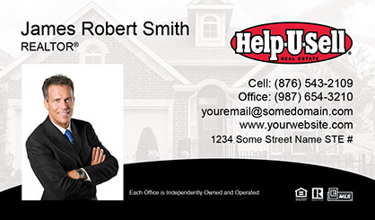 Help-U-Sell-Business-Card-Core-With-Medium-Photo-TH61-P1-L1-D3-Black-White-Others