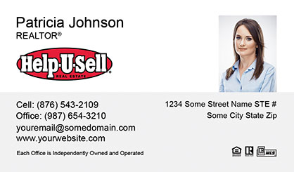 Help-U-Sell-Business-Card-Core-With-Small-Photo-TH51-P2-L1-D1-White-Others