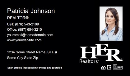 Her-Realtors-Business-Card-Compact-With-Small-Photo-TH23B-P2-L3-D3-Black