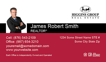 Higgins-Group-Business-Card-Core-With-Small-Photo-TH52-P1-L1-D3-Red-Black-White