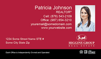Higgins-Group-Business-Card-Core-With-Small-Photo-TH54-P2-L3-D3-Red-Black