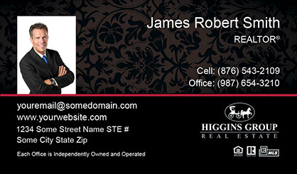 Higgins-Group-Business-Card-Core-With-Small-Photo-TH61-P1-L3-D3-Red-Black-Others