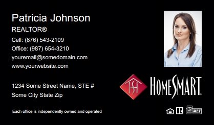 Homesmart-Business-Card-Compact-With-Small-Photo-TH23B-P2-L3-D3-Black