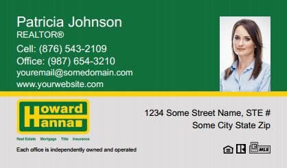 Howard-Hanna-Business-Card-Compact-With-Small-Photo-TH23C-P2-L1-D1-Green-Others