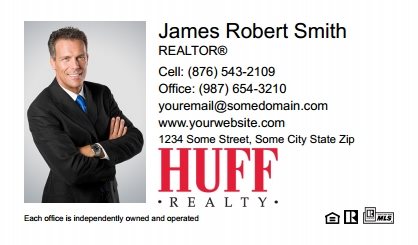 Huff Realty Business Card Labels HUR-BCL-001
