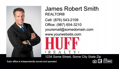 Huff-Realty-Business-Card-Compact-With-Full-Photo-T2-TH04BW-P1-L1-D3-Black-White-Others
