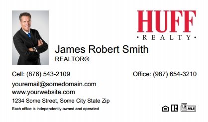 Huff-Realty-Business-Card-Compact-With-Small-Photo-T2-TH20W-P1-L1-D1-White