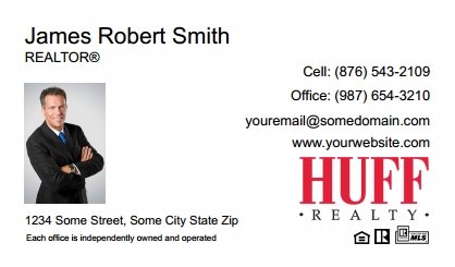 Huff-Realty-Business-Card-Compact-With-Small-Photo-T2-TH21W-P1-L1-D1-White