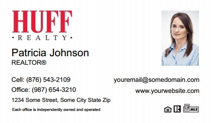 Huff-Realty-Business-Card-Compact-With-Small-Photo-T2-TH24W-P2-L1-D1-White