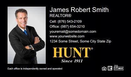 Hunt Real Estate Business Cards HREE-BC-001