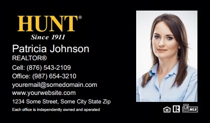 Hunt Real Estate Business Cards HREE-BC-004