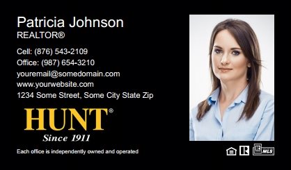 Hunt Real Estate Business Cards HREE-BC-007