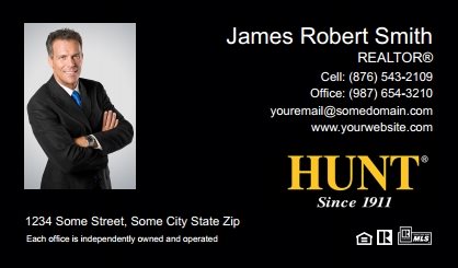 Hunt-Real-Estate-Business-Card-Compact-With-Medium-Photo-TH20B-P1-L1-D3-Black