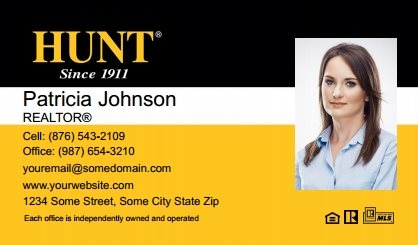 Hunt-Real-Estate-Business-Card-Compact-With-Medium-Photo-TH24C-P2-L1-D1-Black-Yellow-White