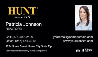 Hunt-Real-Estate-Business-Card-Compact-With-Small-Photo-TH02B-P2-L1-D3-Black