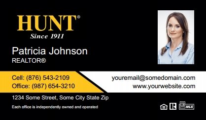 Hunt-Real-Estate-Business-Card-Compact-With-Small-Photo-TH02C-P2-L1-D3-Black-Yellow-White