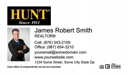 Hunt-Real-Estate-Business-Card-Compact-With-Small-Photo-TH12W-P1-L1-D1-White