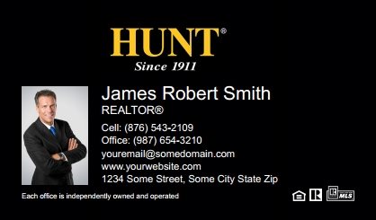 Hunt-Real-Estate-Business-Card-Compact-With-Small-Photo-TH13B-P1-L1-D3-Black