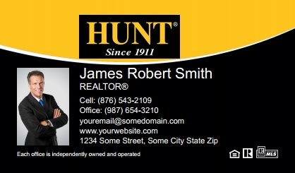 Hunt-Real-Estate-Business-Card-Compact-With-Small-Photo-TH13C-P1-L1-D3-Black-Yellow-White