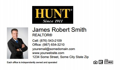 Hunt-Real-Estate-Business-Card-Compact-With-Small-Photo-TH13W-P1-L1-D1-White