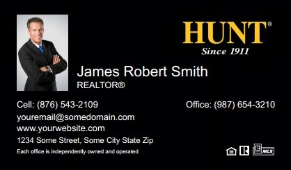 Hunt-Real-Estate-Business-Card-Compact-With-Small-Photo-TH14B-P1-L1-D3-Black
