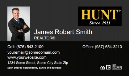 Hunt-Real-Estate-Business-Card-Compact-With-Small-Photo-TH14C-P1-L1-D3-Black-Others