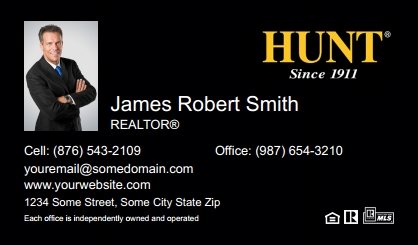 Hunt-Real-Estate-Business-Card-Compact-With-Small-Photo-TH15B-P1-L1-D3-Black
