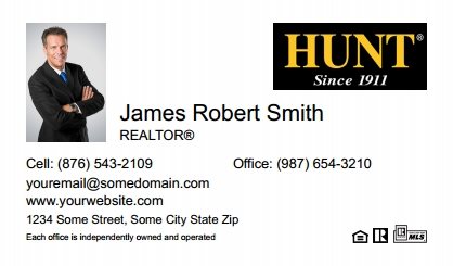 Hunt-Real-Estate-Business-Card-Compact-With-Small-Photo-TH15W-P1-L1-D1-White