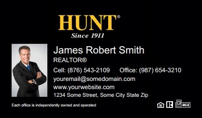 Hunt-Real-Estate-Business-Card-Compact-With-Small-Photo-TH16B-P1-L1-D3-Black