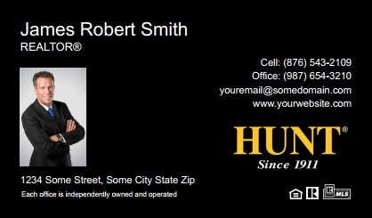 Hunt-Real-Estate-Business-Card-Compact-With-Small-Photo-TH21B-P1-L1-D3-Black