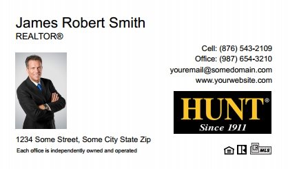 Hunt-Real-Estate-Business-Card-Compact-With-Small-Photo-TH21W-P1-L1-D1-White