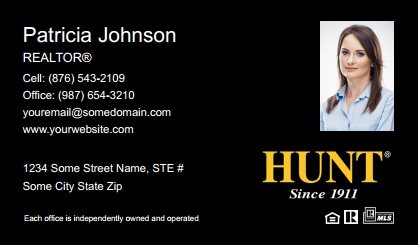 Hunt-Real-Estate-Business-Card-Compact-With-Small-Photo-TH23B-P2-L1-D3-Black