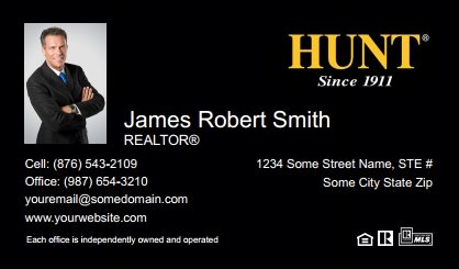 Hunt-Real-Estate-Business-Card-Compact-With-Small-Photo-TH27B-P1-L1-D3-Black