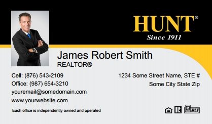Hunt-Real-Estate-Business-Card-Compact-With-Small-Photo-TH27C-P1-L1-D1-Black-Yellow-White