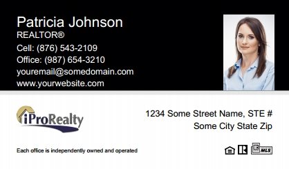 IProRealty-Canada-Business-Card-Compact-With-Small-Photo-T1-TH18BW-P2-L1-D1-Black-White-Others