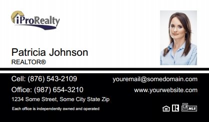IProRealty-Canada-Business-Card-Compact-With-Small-Photo-T1-TH24BW-P2-L1-D3-Black-White