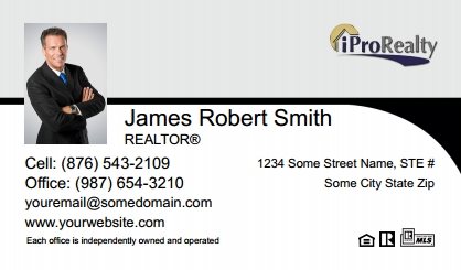 IProRealty-Canada-Business-Card-Compact-With-Small-Photo-T1-TH25BW-P1-L1-D3-Black-White-Others