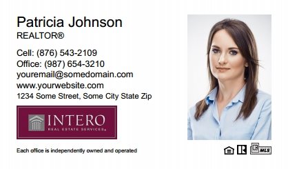 Intero Real Estate Business Card Labels IRES-BCL-009