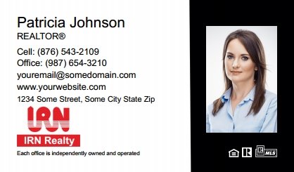 Irn-Realty-Business-Card-Compact-With-Medium-Photo-T3-TH07BW-P2-L1-D3-Black-White