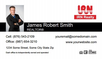 Irn-Realty-Business-Card-Compact-With-Small-Photo-T3-TH16BW-P1-L1-D1-Black-White
