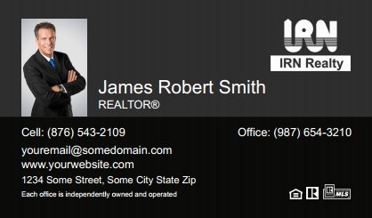 Irn-Realty-Business-Card-Compact-With-Small-Photo-T3-TH20BW-P1-L3-D3-Black