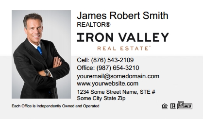 Iron Valley Business Card Template IVRE-BCM-001