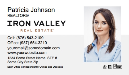 Iron Valley Business Card Template IVRE-BCM-002