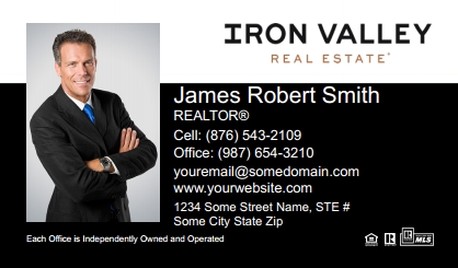 Iron Valley Business Card Template IVRE-BCM-003