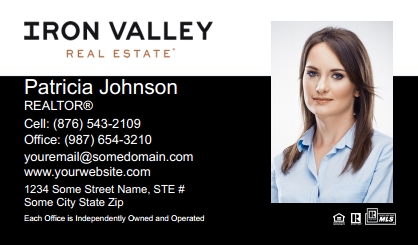 Iron Valley Business Card Template IVRE-BCL-004